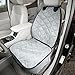 4Knines Front Seat Cover for Dogs (Grey)- USA Based Company