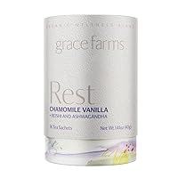 Vista 35 de Grace Farms LAVENDER GOJI BERRY - Té de hierbas (16 sobres piramidales) Naturalmente dulce, alivia el estrés y sin cafeína Certificado orgánico