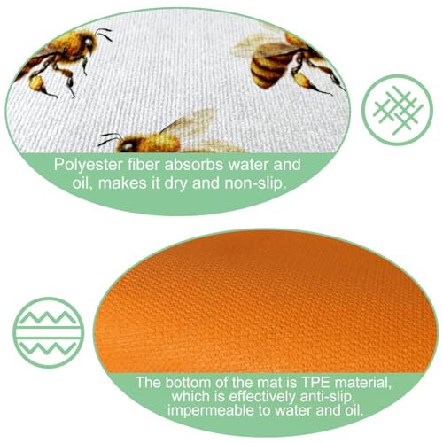 Pack de 2 alfombrillas de cocina antideslizantes lavables para pasillo y hogar 6