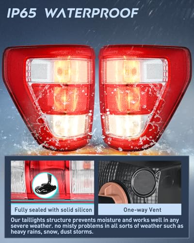 Image of Nilight Taillight Assembly for 2021 2022 2023 Ford F150 XL Pair