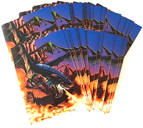 docsmagic.de 4x 100 Art Card Sleeves Zombies Elves Dragons Vampires Theme - 66 x 91 mm MTG PKM, Mix, 400 Sleeves - Image 3