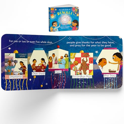 Image of My Little Book of Festivals (Boxset) : Illustrated board books on the Indian festivals of Diwali, Holi and Navratri | Hindu mythology for kids age 3+