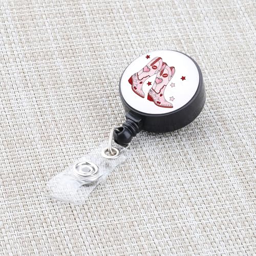 Enrouleur de badge rétractable robuste BEKECH avec clip amovible bottes