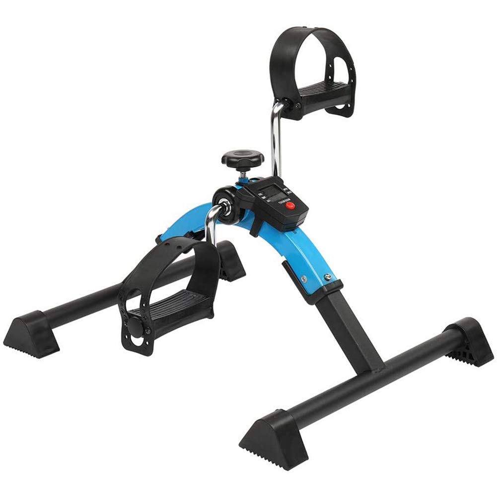 Under Desk Cycle Pedal Exerciser, zusammenklappbares tragbares Mini-Heimtrainer für das Training älterer Beine und Arme