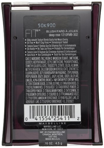 Maybelline New York Fit Me! Blush, Deep Rose, 0.16 Ounce