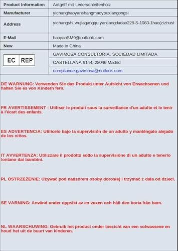 Axe Handle with Leather Loop Wood 13in Long Ax Handle Replacement Hatchet Handle with Wedge Smooth Wooden Texture Shock Resistant Axe Handles for Tree Farm 8 Axe Handle with Leather Loop Wood 13in Long Ax Handle Replacement Hatchet Handle with Wedge Smooth Wooden Texture Shock Resistant Axe Handles for Tree Farm - Image 8