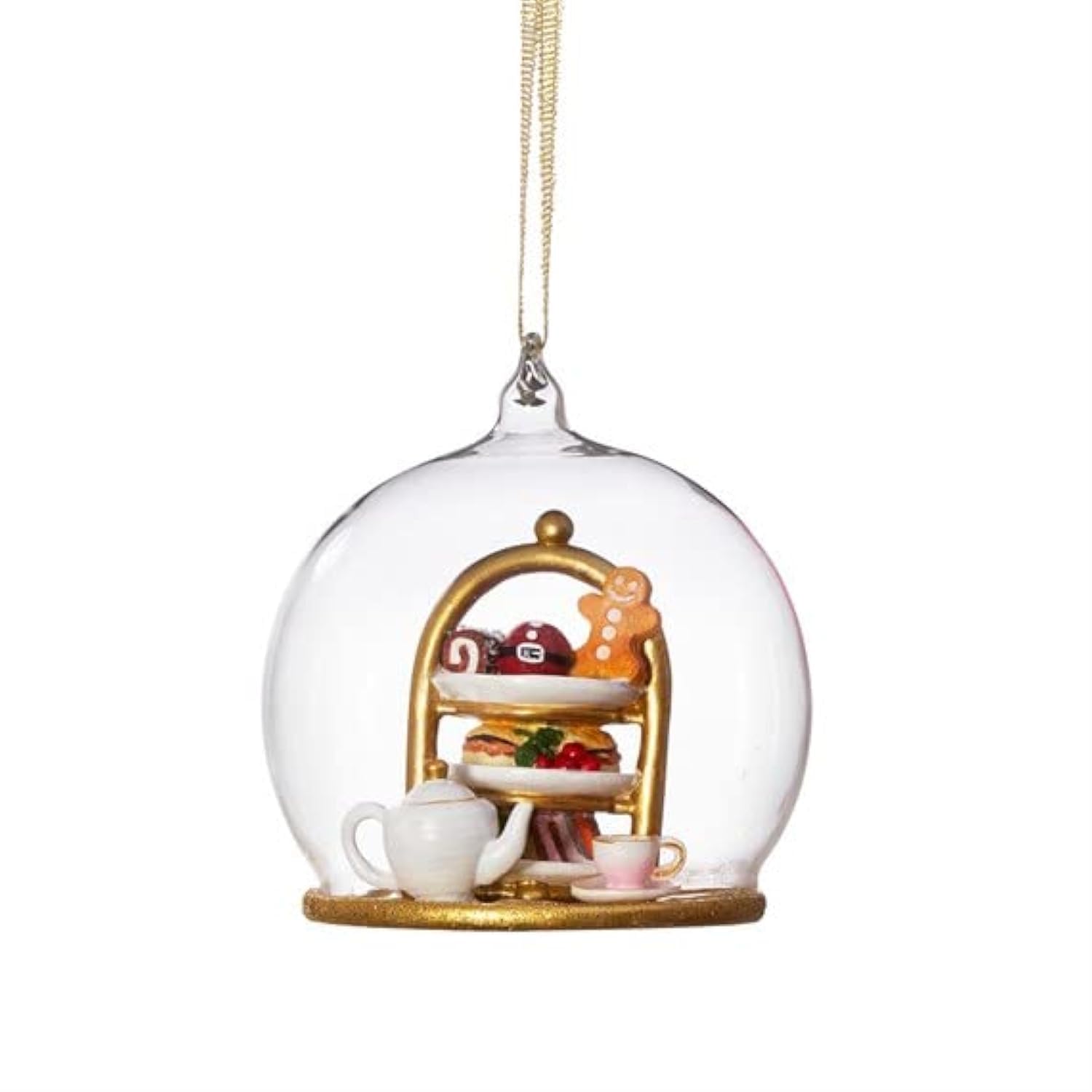 Sass & Belle Multicolor Christmas Tea Dome Bauble