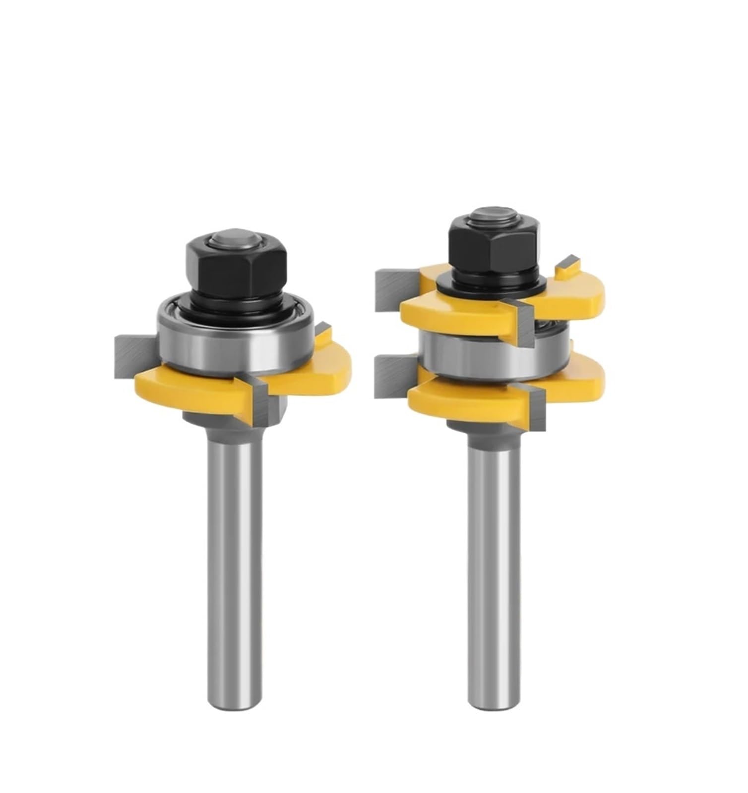 2 sztuk 8mm Shank wspólne montaż frezy rowek na język t-slot frez do drewna narzędzia cięcia MC02121