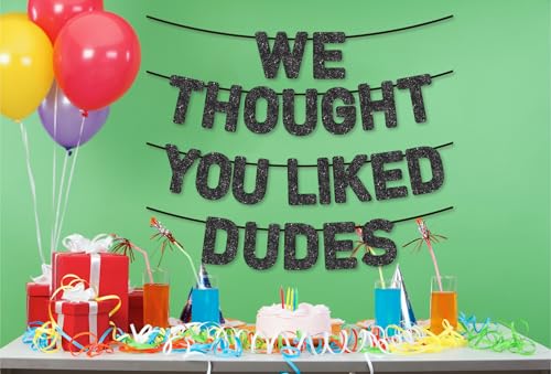Image of Pre-Strung Funny Bachelor Party Banner - Bachelor Party Decorations /Accessories /Gifts /Favors,Black Glitter