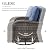 Belord 6 Piece Patio Conversation Sets - Wicker Patio Furniture Sets with Outdoor Swivel Rocker Chairs Outdoor Couch Perfect for Patio Deck Backyard, Brown Wicker Blue Cushion