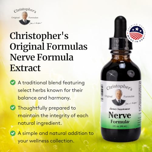 Image of Christopher's Original Formulas Nerve Formula, Natural Herbal Supplement, 2 oz