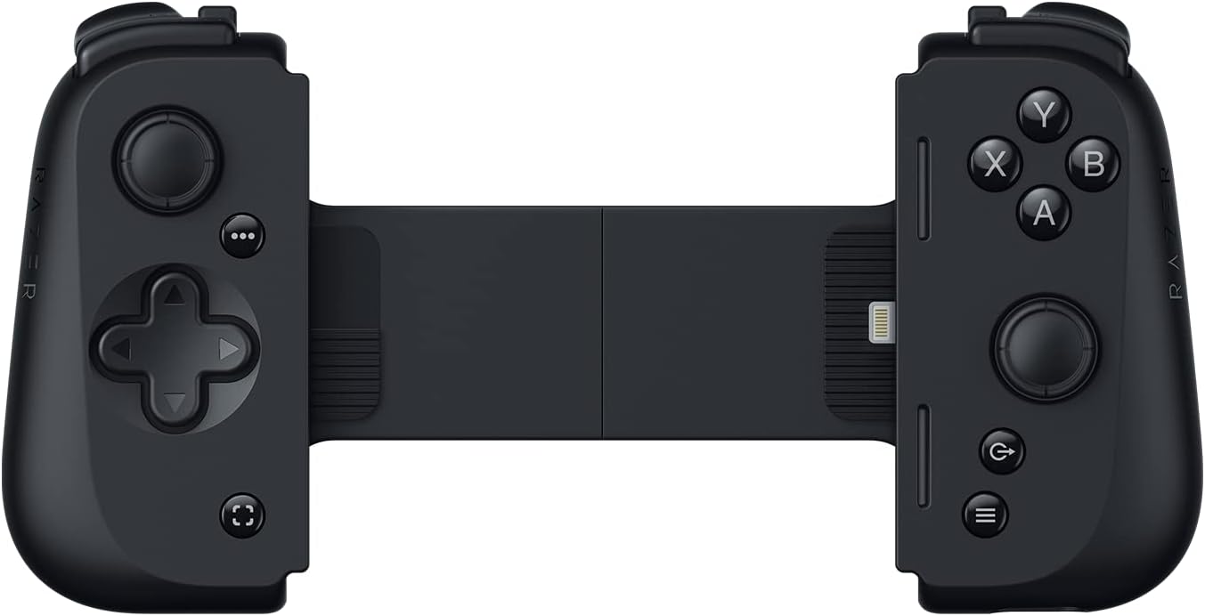 Razer Kishi V2 for iPhone,Mobile Gaming Controller,Lightning Connection,Console Level Control,Secure Fit,Telescopic Bridge for Ultra-Low Latency,Pass-Through Charging,Nexus App,Xibi-Two for iPhone