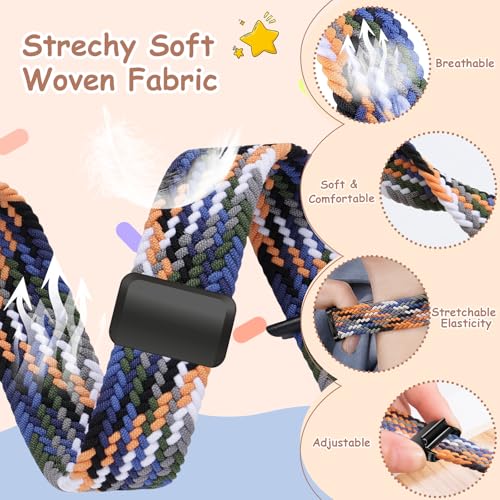 Braided Magnetic Bands Compatible with Kids Apple Watch Band, Adjustable for Small Wrist | Compatible with Series 1-10/SE/Ultra | 38/40/41/42/44/45mm/46mm/49mmSoft & Durable Replacement Strap - image 3