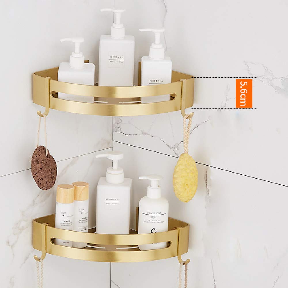 Juego de accesorios de baño cepillados, estante esquinero, soporte para papel higiénico, soporte para cepillo de inodoro, estante cuadrado, kit de accesorios de baño