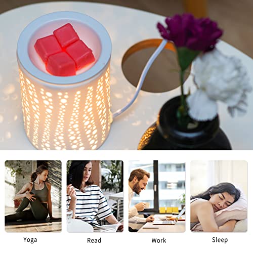 PALANCHY Wax Melt Burner Glass Oil Burner Electric Wax Melt Warmer Candle Wax Warmer Burner Melter Fragrance Warmer for Home Office Bedroom Aromatherapy Gift& Décor (Starry Night) - Image 7