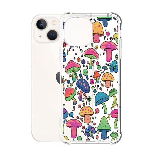 Coque iPhone 14 transparente en silicone TPU souple de 6,1 pouces