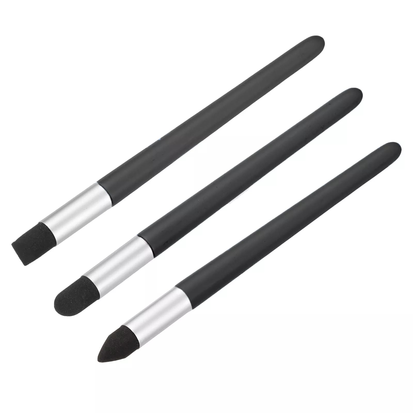 Evaluemart 3 Size Sketch Pen Brush Rubbing Sponge, 3Pcs Washable Sketch Rub Pen,Color Shaper Paint Mixing Tool for Smearing Blending Highlighting Detailing Inclined Tip/Round Tip-image-9