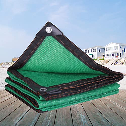 Toldo SailUV con ojales, 75 % de color verde, para plantas, invernaderos, piscinas y pérgolas, aislamiento transpirable personalizable (8 x 10 m)