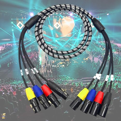 Cable de audio multicore sin interferencias con funda trenzada robusta 5