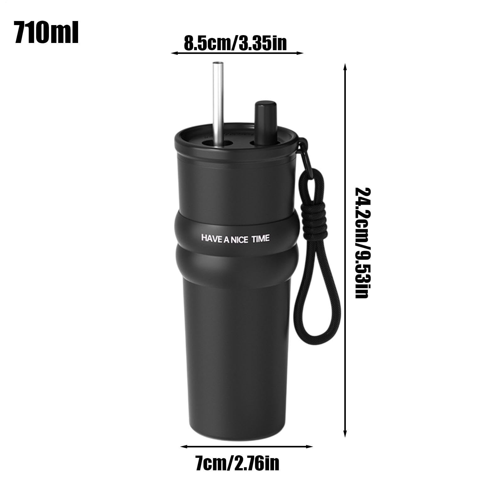 Vaso Térmico Para Coche Gran Capacidad De Bebidas Calientes Y Frías En El