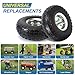 (2 Pack) 10 Inch Solid Polyurethane Tire 4.10/3.50-4 Tire, 10