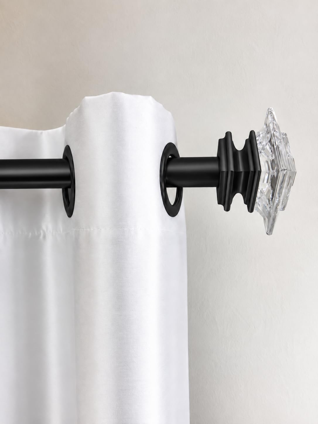 No Drill Curtain Rod Brackets - Renter Friendly -5
