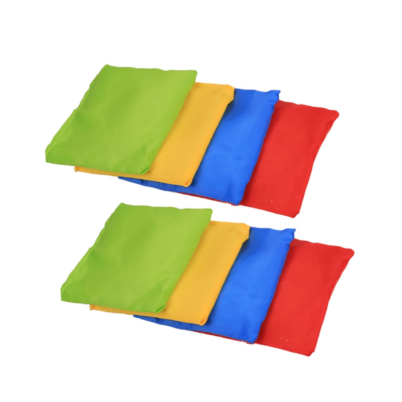 Happyyami Juego de Bolsas de Frijoles Ligeras 12 Piezas de Nylon, Diseño Resistente y Costura Refinada para Niños para Juegos al Aire Libre y Escuela