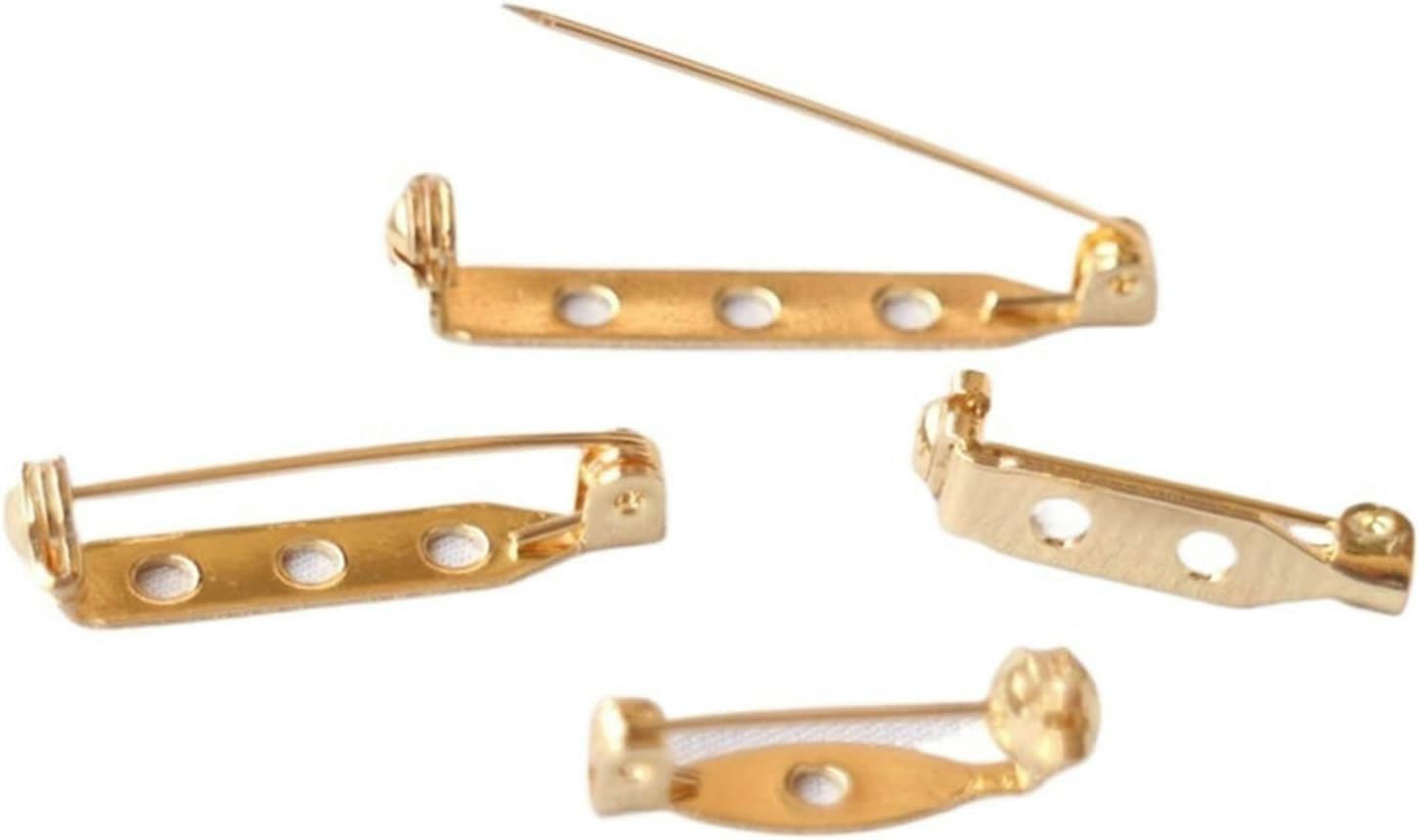 Support de verrouillage broche doré 21mm anti-ouverture - Épingles de sûreté DIY bijoux