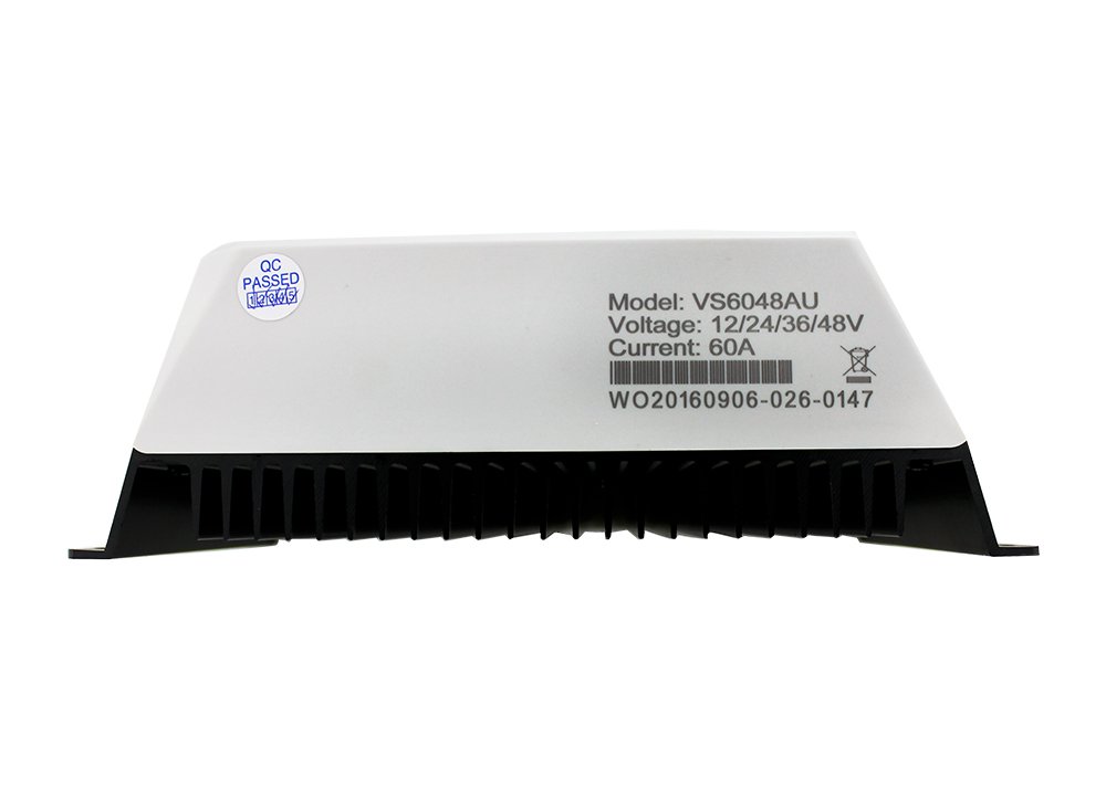 Regolatore di carica solare EPEVER PWM ViewStar serie VS-AU Regolatore di carica 10-60A, 12V/24/36/48VDC con display LCD e 2 porte USB, messa a terra positiva comune