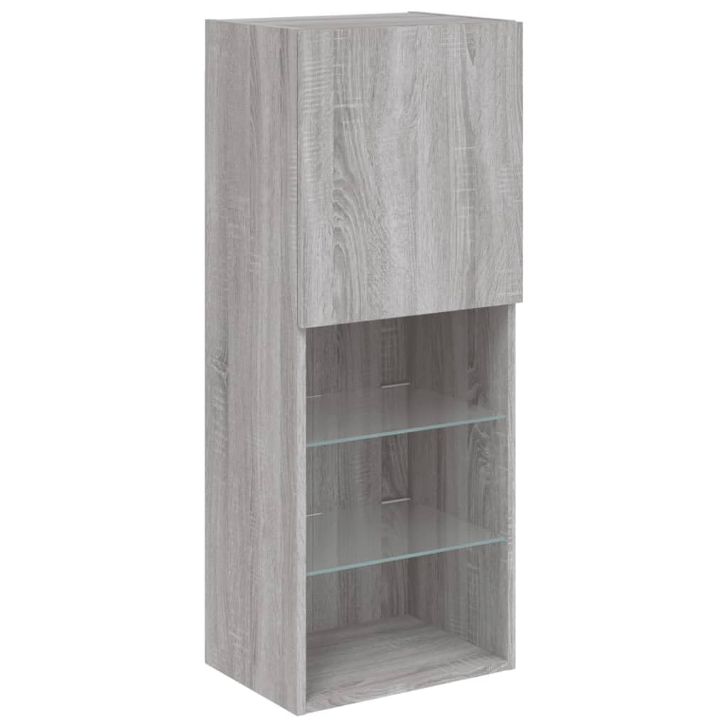 ZEYUAN Mueble para TV con Gris Sonoma 40,5x30x102 cm, Mesa TV, Mueble TV Salon, Mueble Television, Mesa Television, Muebles De Salon, Mesa Salón TV - 837062