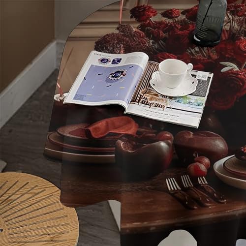 Nappe de table ronde imperméable 127x127 lavable en machine - 8