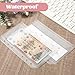 A6 Binder Pockets, 12PCS Clear PVC Zipless Cash Envelopes, A6 Cash Envelopes, 6-Hole Punched Side-Loading Budget Planner Inserts for 6-Ring Binder for Money Organizing