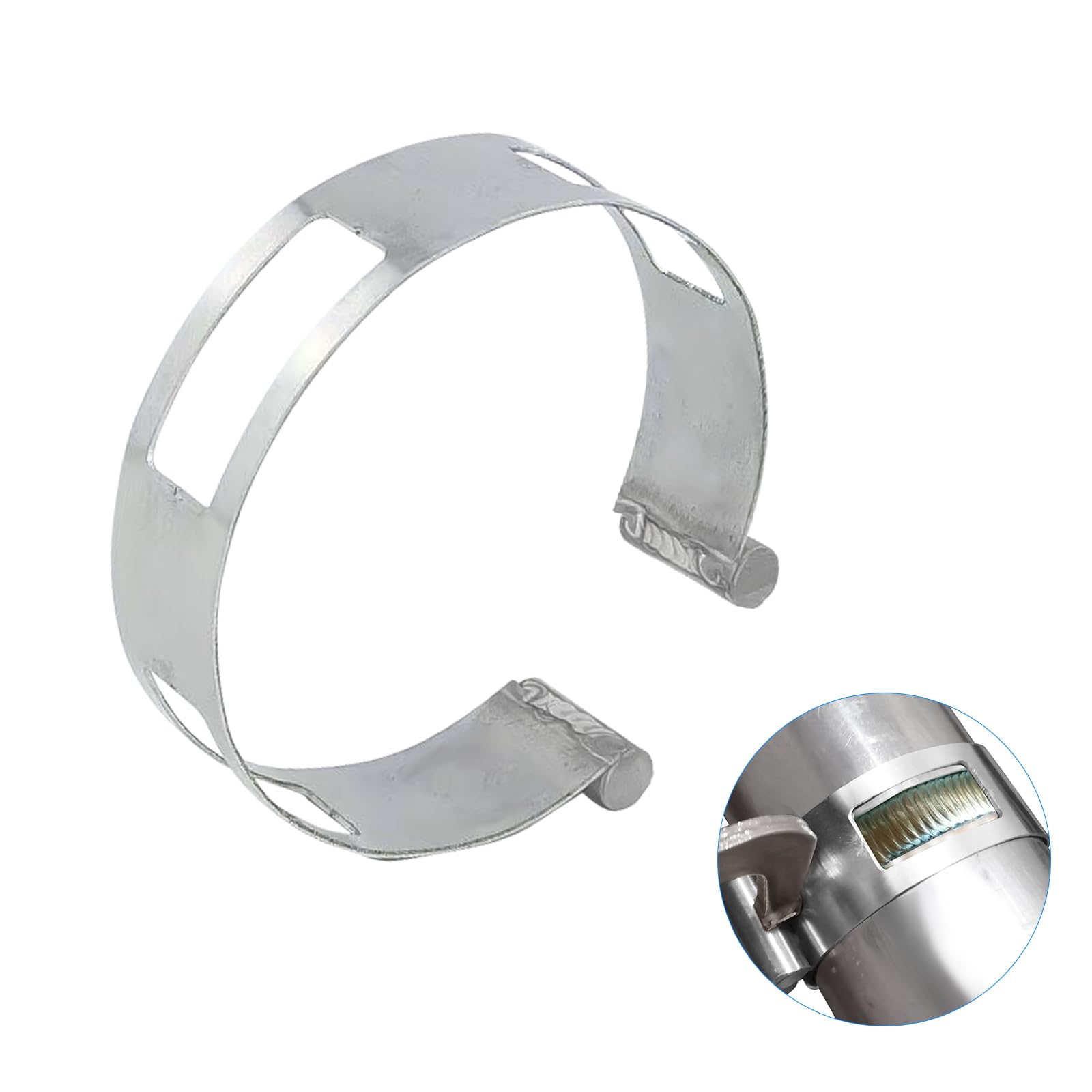 3.5 Inch (88.9MM) Stainless Steel Welding Tacking Band Clamp,Clamp-On Exhaust Pipe Tacking Band for Welding Fabrication