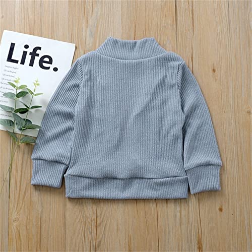 Toddler Girls Knitted Sweater Long Sleeve Warm Cardigan Open Front Coats Kids Fall Solid Color Long Jacket3