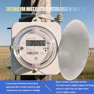 Smart Meter Cover WiFi Blocker E mf Blocker for Home Faraday Cage E mf Blockers for Home EMP Protection Adjustable Visible Faraday Cage for Smart Meter Shield 304 Stainless Steel