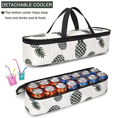 Octsky Beach Bag Women Large Waterproof Beach Tote Bag With Cooler Beach Bags Waterproof Sandproof Top Zipper Swim Pool Bag #TOP3