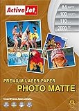 Formato de papel: A4 Activejet - Laser premium matte photo a4 mate color blanco - papel fotográfico (laser/inyección de tinta, a4, mate, color blanco)