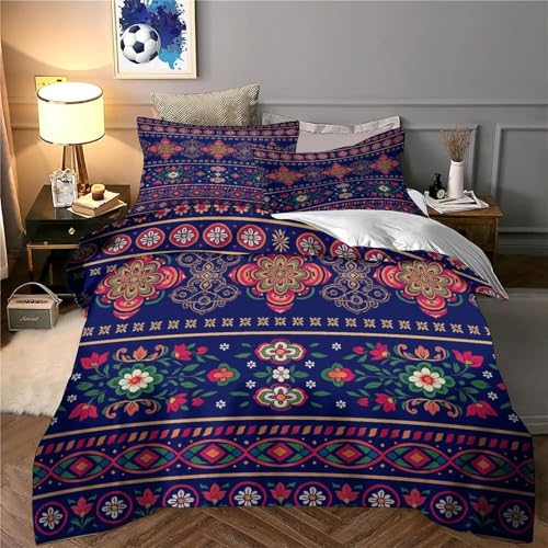 Housse de couette 140x200 avec parure de lit imprimé en 3D microfibre pour ado single