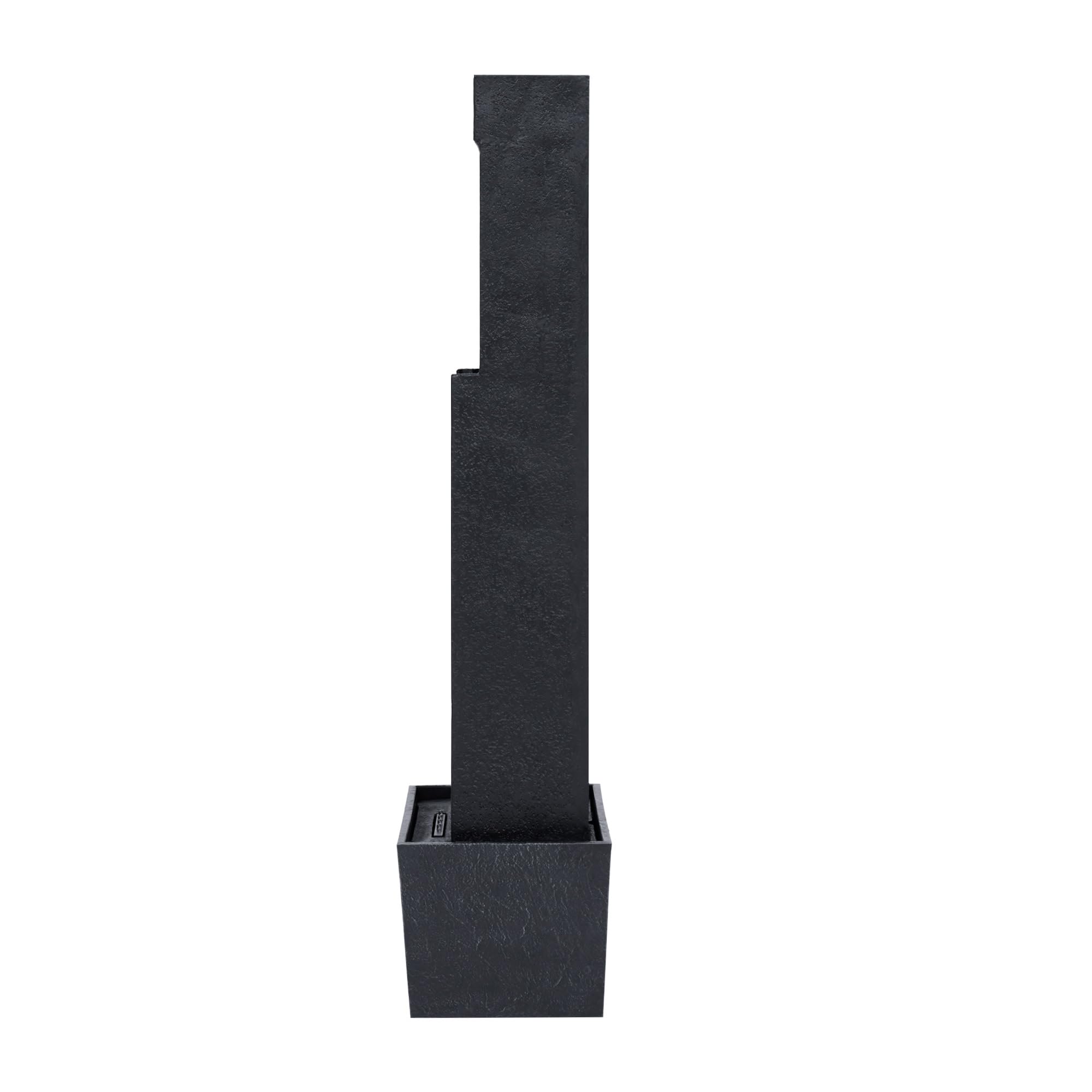 Teamson Home Fontana Solare, Resina, Grigio Pietra, Taglia Unica