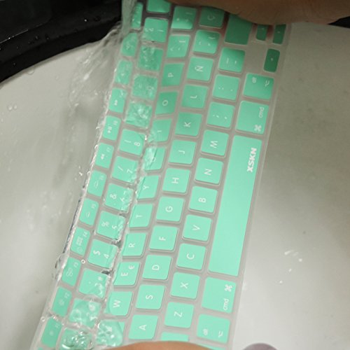 Xskn Spanish Silicone Keyboard Skin Cover For Macbook 13 15 17 Inch Eu/Uk European Keyboard Layout (Mint Green) #TOP7