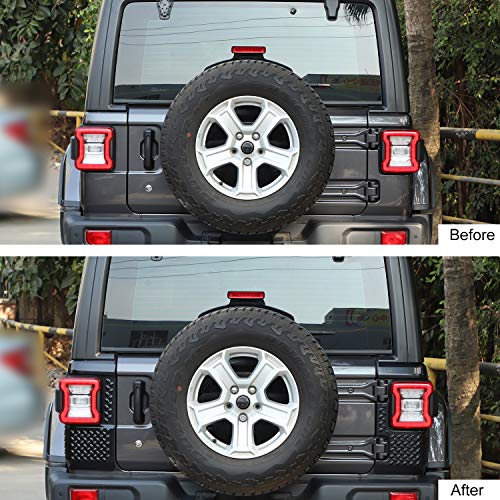 Jecar 1 Pair Tail Light Cover Body Armor Rear Corner Guards Protectors For 2018-2020 Jeep Wrangler Jl Unlimited #TOP6