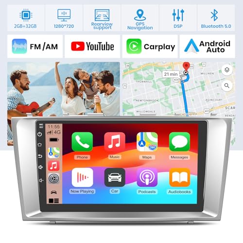Image of Junsun 5G WiFi Car Radio Stereo for Toyota Camry 2006-2011 Carplay