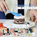 6PCS Silicone Spatulas, MONGSEW Food Grade Heat Resistant Rubber Spatula Set, Kitchen Spatulas for Baking, Cooking and Mixing, BPA-Free, Dishwasher Safe (Set of 6, Multi Colors)