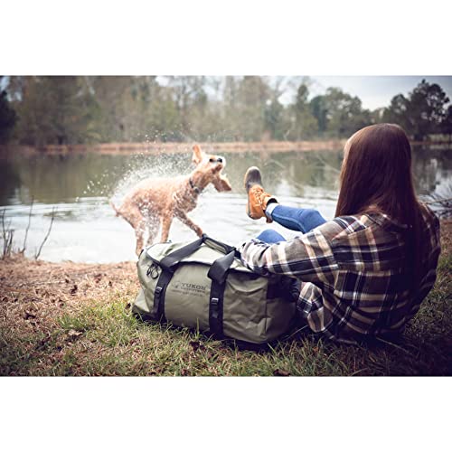 Yukon Outfitters Outdoor Camping Hiking Low Country All Weather Duffle Bag, Medium - 60L