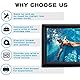 PPXIA Aufblasbare Beamer Leinwand Mega Projektion Leinwand mit Stand und Gebläse, Vorder-und Rückprojektion Indoor Outdoor Projector Screen Tragbare Blow Up Filmleinwand 16: 9 für Heimkino (20FT)