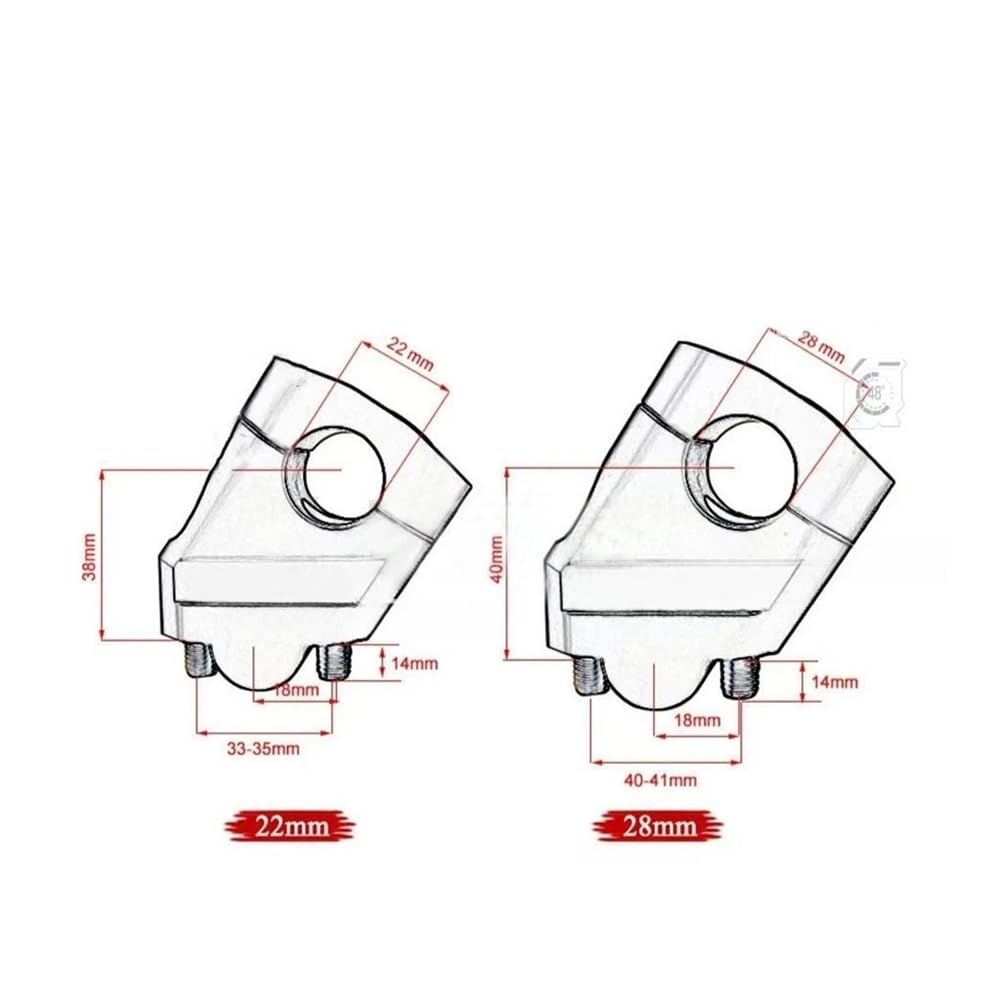 Morsetto Riser Manubrio Per 450MT MT450 CF 450 MT 2024 2025 Morsetto Di Rialzo Per Manubrio Adattatore Estensione Per Sollevamento Supporto Per Riser Per Moto