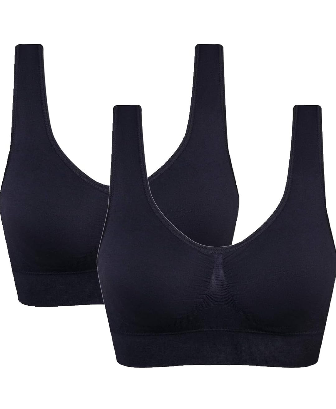 PBE Padded Comfort Bra Women Girls Crop Top Seamless Bralette Sleep Yoga Stretch Vest Wire Free