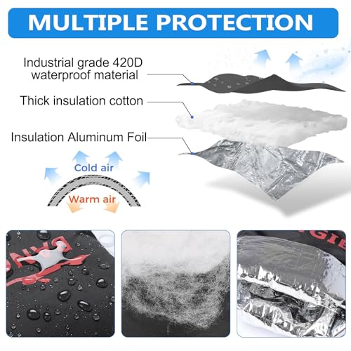 Bangie SLTG-B Faucet Covers For Winter - Outdoor Faucet Cover With Foil Insulation - 420D Industrial Oxford Waterproof Faucet Cover thumb #1