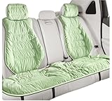 Housses Siège Housses de siège de Voiture durables Coussin de Taille pour Peugeot 207 308 307 301 206 SW 5008 307 2008(Rear Seat-Green)