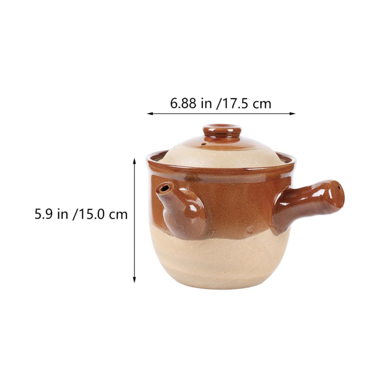 Olla de Cerámica para Medicina China, Estilo Vintage, Barro